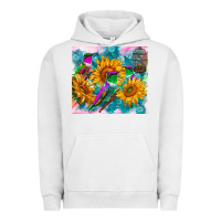 Pigment Lunar Rock hummingbirds sunflower Urban Hoodie - TumblerDesignByShophia