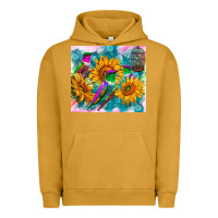Pigment Peanut Butter hummingbirds sunflower Urban Hoodie - TumblerDesignByShophia