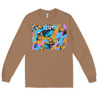 Toasted Coconut easter butterfly with glitter and cowhide  background Long Sleeve Tee - Artiststas