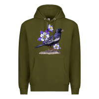 Army Green Colorado Lark Mountain Bunting Bird Premium Hoodie - Bettercallsaul