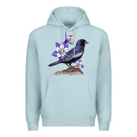 Blue Mist Colorado Lark Mountain Bunting Bird Premium Hoodie - Bettercallsaul