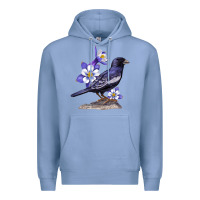 Colony Blue Colorado Lark Mountain Bunting Bird Premium Hoodie - Bettercallsaul