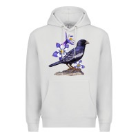 Dove Grey Colorado Lark Mountain Bunting Bird Premium Hoodie - Bettercallsaul
