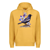 Mustard Colorado Lark Mountain Bunting Bird Premium Hoodie - Bettercallsaul