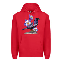 Red Colorado Lark Mountain Bunting Bird Premium Hoodie - Bettercallsaul
