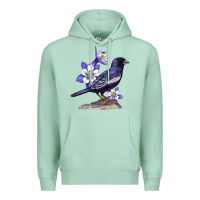 Seafoam Colorado Lark Mountain Bunting Bird Premium Hoodie - Bettercallsaul
