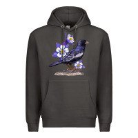 Smoke Colorado Lark Mountain Bunting Bird Premium Hoodie - Bettercallsaul