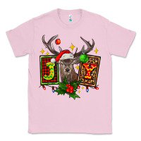 Bubblegum Pink joy with reindeer ado Classic Tee - AdoDesignShop