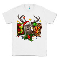White joy with reindeer ado Classic Tee - AdoDesignShop