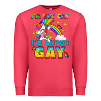 Cardinal LGBTQ I'm Not Gay I'm Super Gay Premium Sweatshirt - BundleAndBundleShop