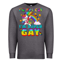 Charcoal Heather LGBTQ I'm Not Gay I'm Super Gay Premium Sweatshirt - BundleAndBundleShop