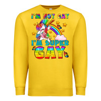 Lemon LGBTQ I'm Not Gay I'm Super Gay Premium Sweatshirt - BundleAndBundleShop