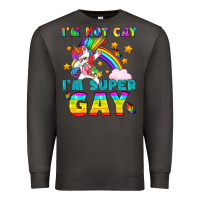 Smoke LGBTQ I'm Not Gay I'm Super Gay Premium Sweatshirt - BundleAndBundleShop
