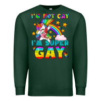 Sports Green LGBTQ I'm Not Gay I'm Super Gay Premium Sweatshirt - BundleAndBundleShop