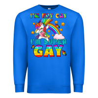 True Royal LGBTQ I'm Not Gay I'm Super Gay Premium Sweatshirt - BundleAndBundleShop