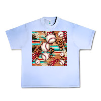 Grape Ice baseball leopard cowhide turquoise seamless pattern Urban Heavy Tee - JahusDesignShop