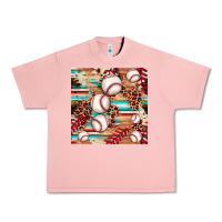 Salmon baseball leopard cowhide turquoise seamless pattern Urban Heavy Tee - JahusDesignShop