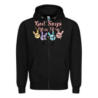 Black god says you are easter Zipper Hoodie - MaliasSmallBusiness