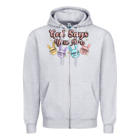 Heather Grey god says you are easter Zipper Hoodie - MaliasSmallBusiness