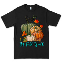 Black Happy Fall Y'all Pumpkins Premium Tee - RanaPortraitStore