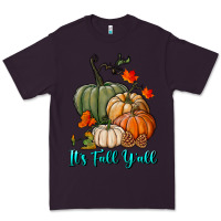 Plum Happy Fall Y'all Pumpkins Premium Tee - RanaPortraitStore