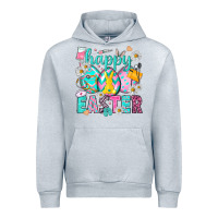 Heather Grey Happy Easter Egg Nurse Urban Hoodie - HowdyJamesFarm