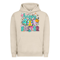 Pigment French Oak Happy Easter Egg Nurse Urban Hoodie - HowdyJamesFarm