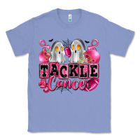 Colony Blue tackle cancer with ghosts playing football Classic Tee - LillyAllenDesigns