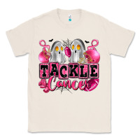 Natural tackle cancer with ghosts playing football Classic Tee - LillyAllenDesigns
