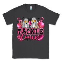 Smoke tackle cancer with ghosts playing football Classic Tee - LillyAllenDesigns