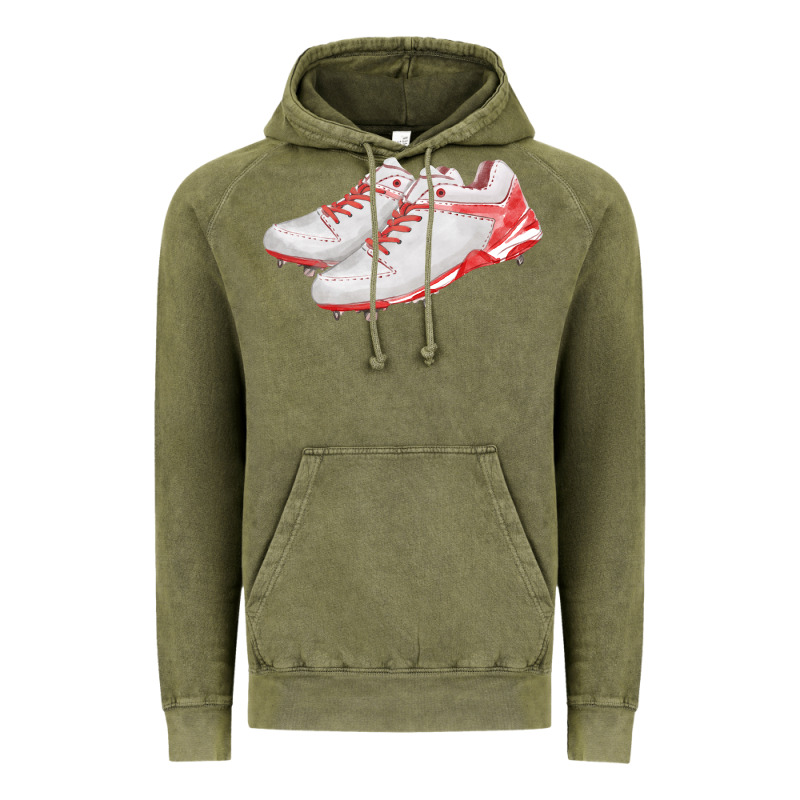 Red Cleats Fa Element Vintage Hoodie by FaDigitalArtStudio | Teevron