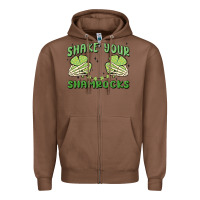 Chestnut shake your shamrocks Zipper Hoodie - MaliasSmallBusiness