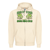 Sandshell shake your shamrocks Zipper Hoodie - MaliasSmallBusiness