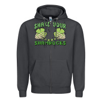 Smoke shake your shamrocks Zipper Hoodie - MaliasSmallBusiness