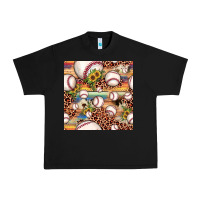Black baseball leopard cowhide sunflower seamless pattern Urban Heavy Tee - JahusDesignShop