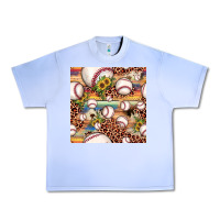 Grape Ice baseball leopard cowhide sunflower seamless pattern Urban Heavy Tee - JahusDesignShop