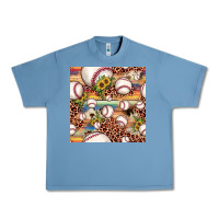 Pebble Blue baseball leopard cowhide sunflower seamless pattern Urban Heavy Tee - JahusDesignShop