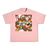 Salmon baseball leopard cowhide sunflower seamless pattern Urban Heavy Tee - JahusDesignShop