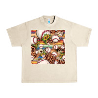Sandshell baseball leopard cowhide sunflower seamless pattern Urban Heavy Tee - JahusDesignShop