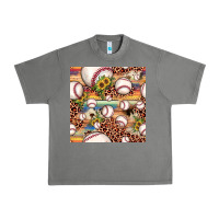 Baseball Leopard Cowhide Sunflower Seamless Pattern Urban Heavy Tee | Teevron