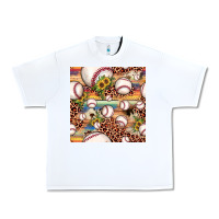 White baseball leopard cowhide sunflower seamless pattern Urban Heavy Tee - JahusDesignShop