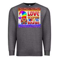Charcoal Heather LGBTQ+ Love Gnomes No Bounds Tumbler Premium Sweatshirt - BundleAndBundleShop