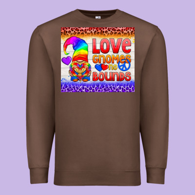 Lgbtq+ Love Gnomes No Bounds Tumbler Premium Sweatshirt Designed By Bundleandbundleshop