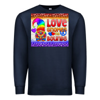 Navy LGBTQ+ Love Gnomes No Bounds Tumbler Premium Sweatshirt - BundleAndBundleShop