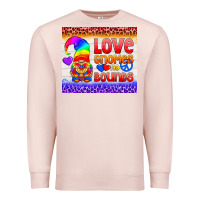 Pale Pink LGBTQ+ Love Gnomes No Bounds Tumbler Premium Sweatshirt - BundleAndBundleShop