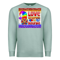 Seafoam LGBTQ+ Love Gnomes No Bounds Tumbler Premium Sweatshirt - BundleAndBundleShop