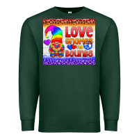 Sports Green LGBTQ+ Love Gnomes No Bounds Tumbler Premium Sweatshirt - BundleAndBundleShop