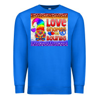 True Royal LGBTQ+ Love Gnomes No Bounds Tumbler Premium Sweatshirt - BundleAndBundleShop