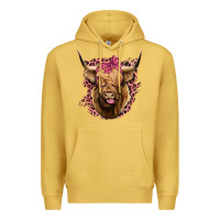 Antique Gold Highland cow Premium Hoodie - Bettercallsaul