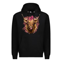 Black Highland cow Premium Hoodie - Bettercallsaul